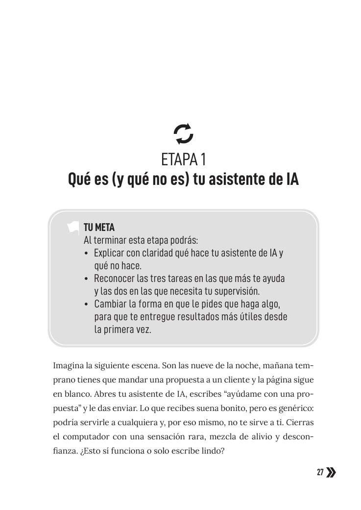 Primera página de la Etapa 1, formato original